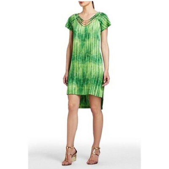 BCBGMAXAZRIA Green Dress - Picture 1 of 2